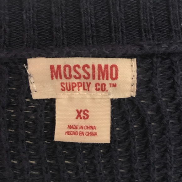 Mossimo Cable Knit Navy Cardigan Size XS - Picture 3 of 3